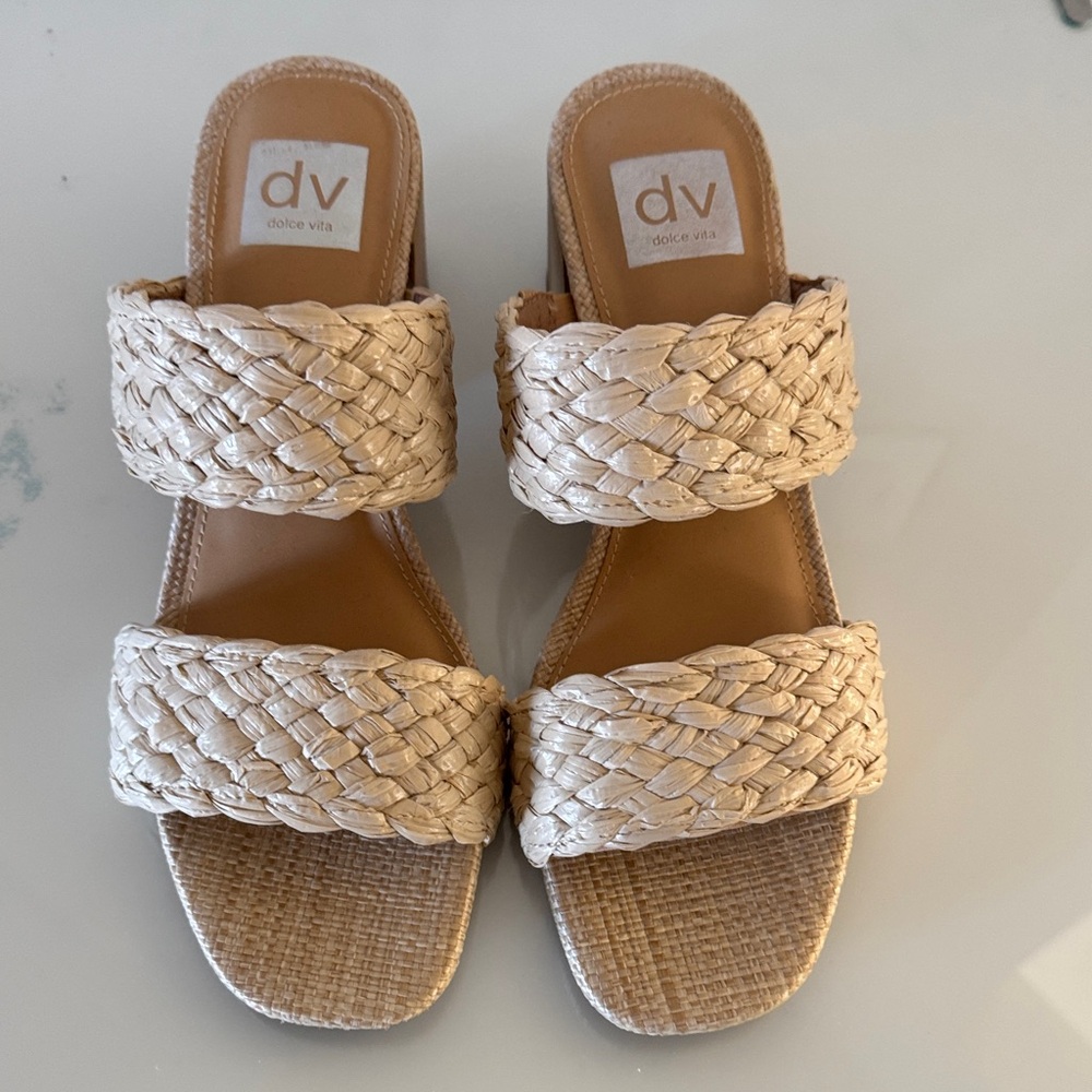 Dolce Vita Tan Woven Sandals
